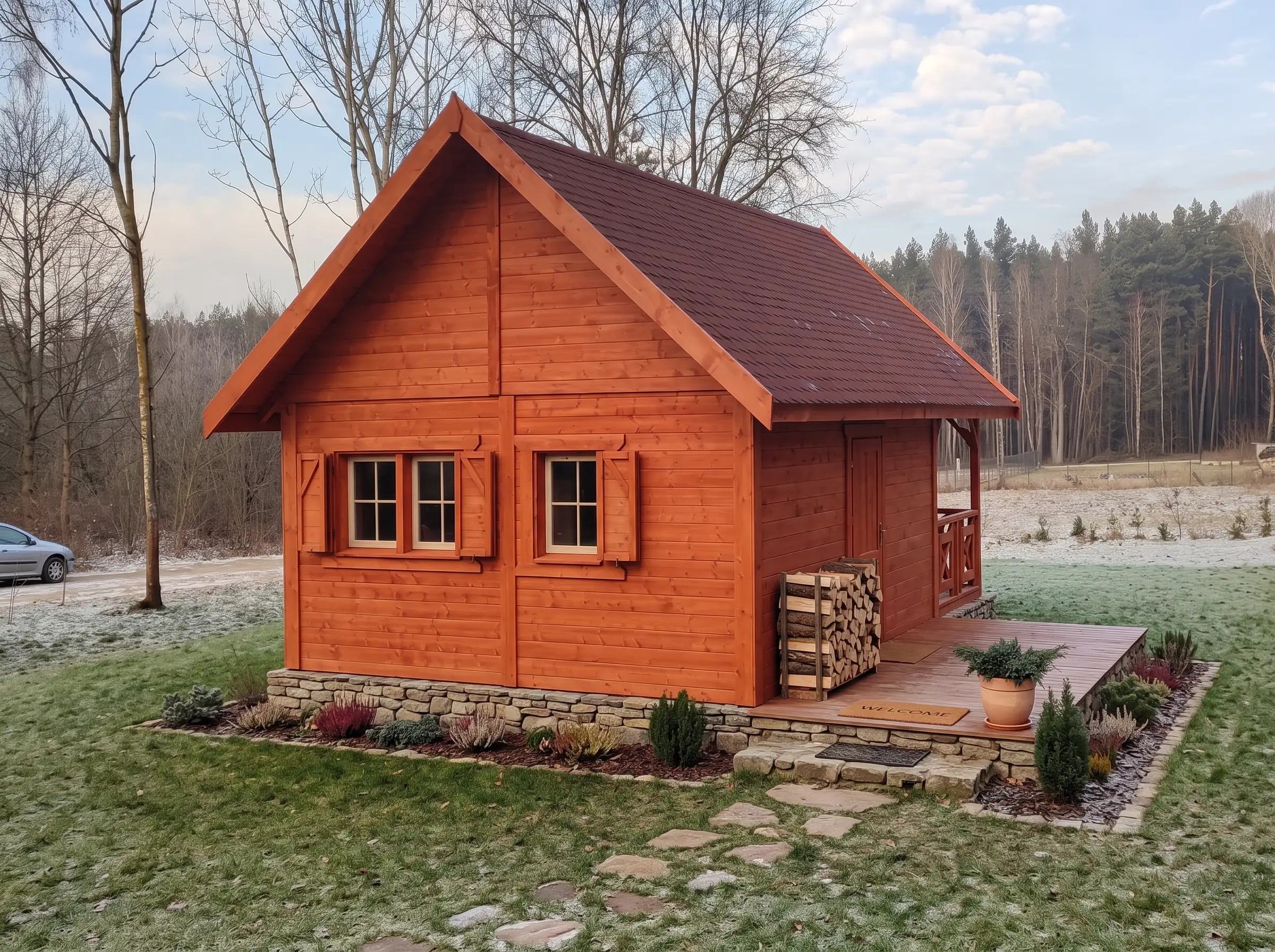Holzhaus Amadeusz IV - 7x4,5m (offener Rohbau)