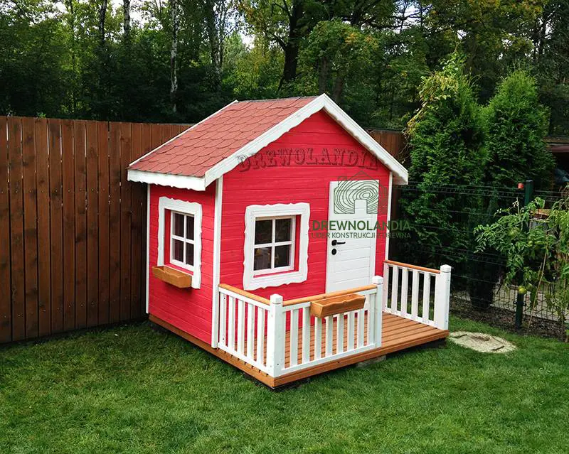 Domek do ogrodu z drewna Dla Dzieci Gucio - 2,3x2m