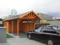 Wiata samochodowa na duze auto