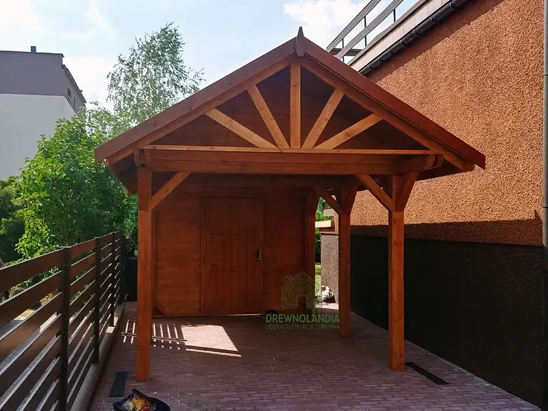 Wiata samochodowa Agnieszka 6x3 – Zadaszenie i schowek w jednym