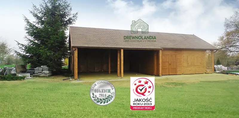 Wiata samochodowa Oliwia Bis - 9x3,5m + zadaszenie przednie - 6x1,5m – Wielofunkcyjna przestrzeń dla dwóch aut 