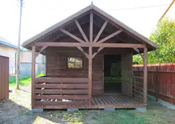 Domek ogrodowy Aleksander 6x4m z drewna producent drewnolandia.pl