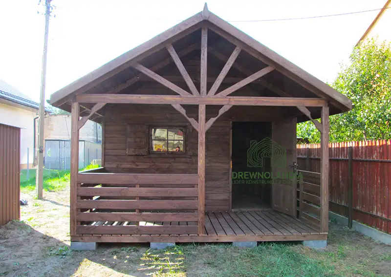 Domek ogrodowy Aleksander 6x4m z drewna producent drewnolandia.pl