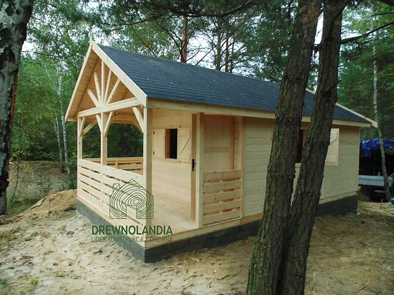 Domek  Aleksander - 6x4m, domek z drewna 