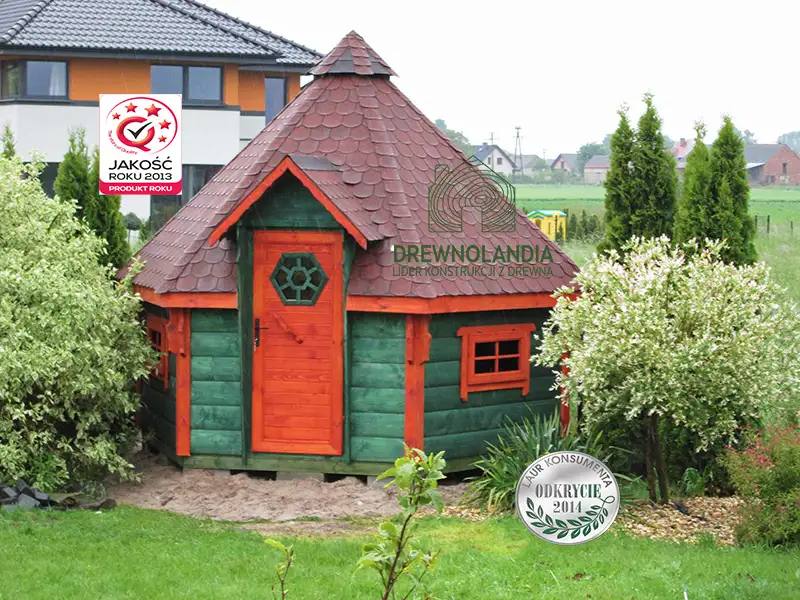 domek drewniany jak dla hobbitów