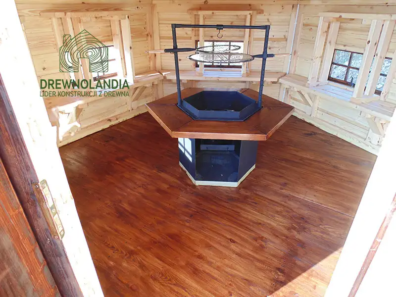 Wnetrze domku grillowego wysokiej jakosci