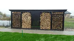 Wiata na drewno kominkowe