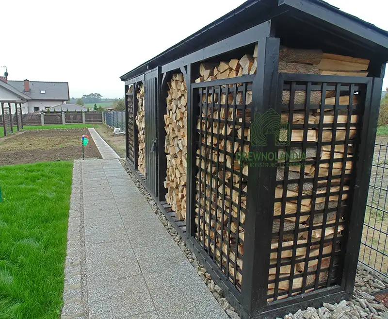 Drewutnia Dagmara - 7x1m, z magazynkiem narzędziowym