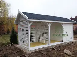 Wiata na drewno kominkowe