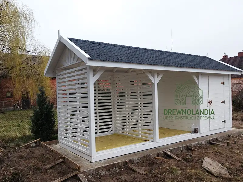 Wiata na drewno kominkowe