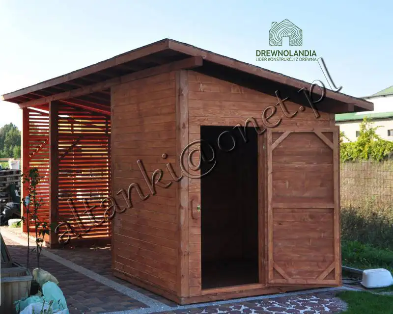 Wiata Wiktoria - 6x2m, drewutnia 