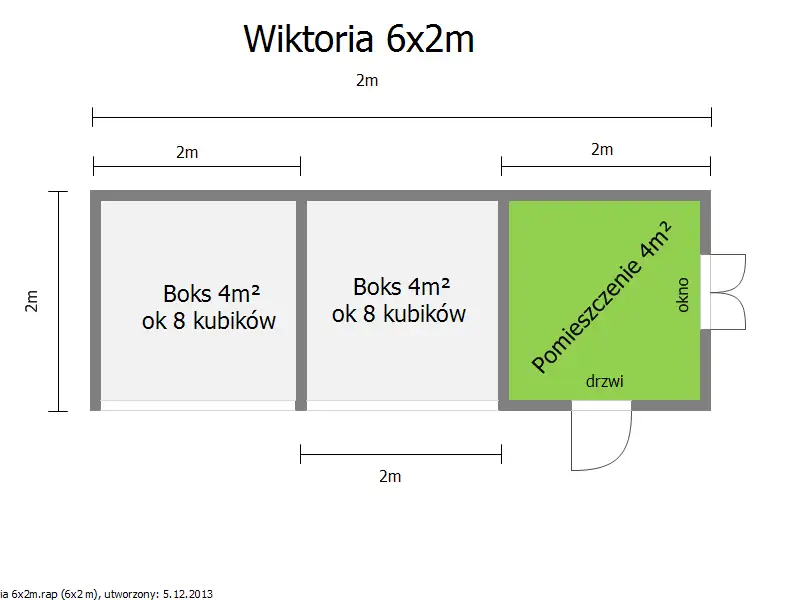 Wiata Wiktoria - 6x2m, drewutnia 