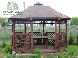 nowa altana drewniana