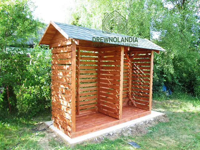 Wiata na drewno kominkowe