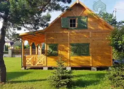 brazowy domek letniskowy od producenta drewnolandia