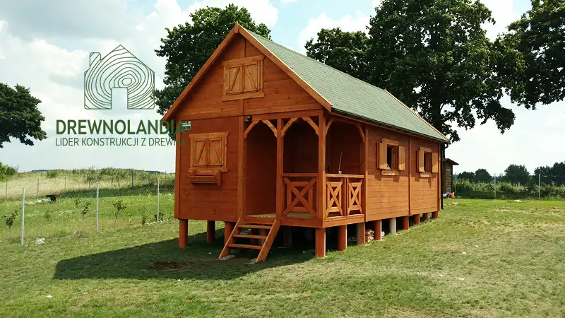 Domek ogrodowy z drewna Wiktor - 8x4m 