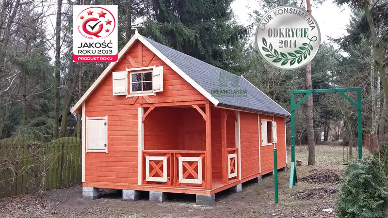 Domek ogrodowy z drewna Wiktor - 8x4m 