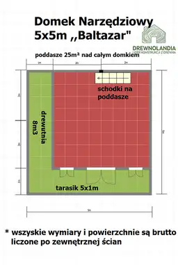 Domek narzedziowy gospodarczy