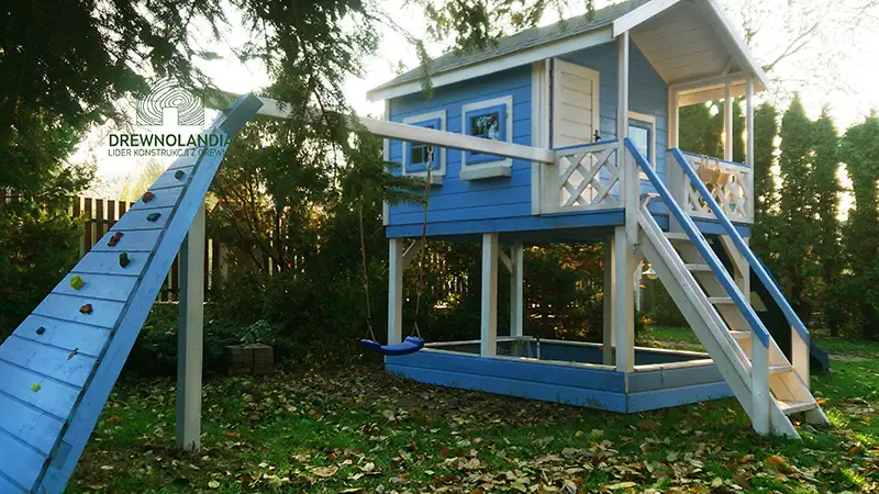 Domek dla dzieci plac zabaw drewniany