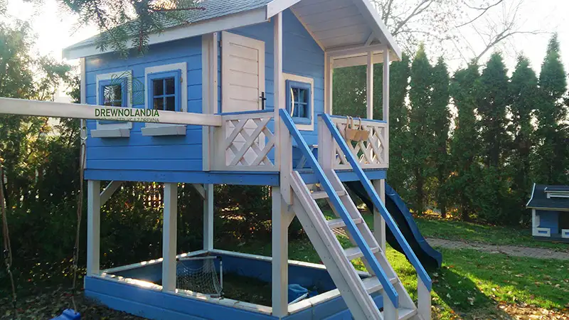 Domek eko drewniany dla dzieci