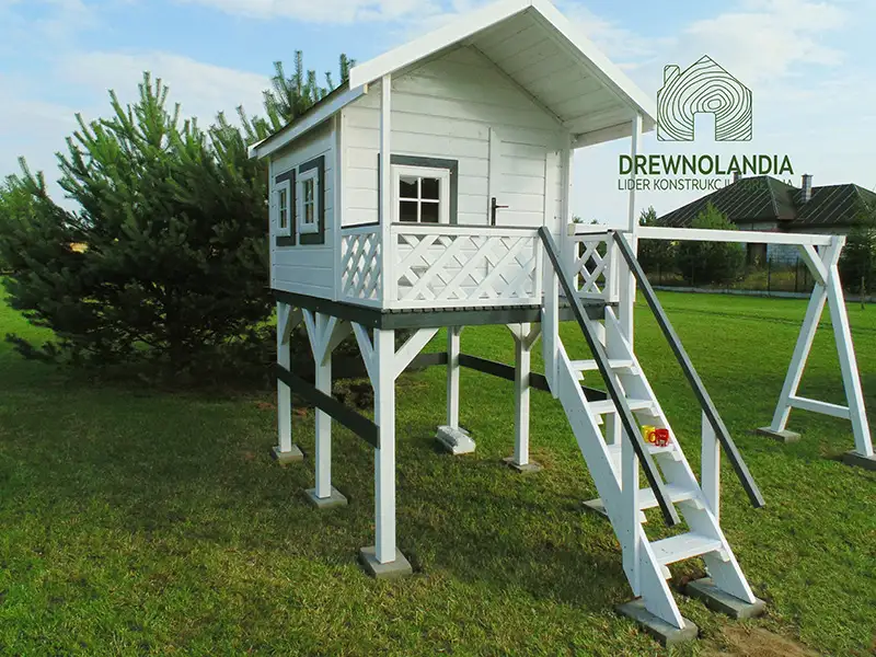 Domek ogrodowy Dla Dzieci Lolek - 2,8x2m z huśtawką 