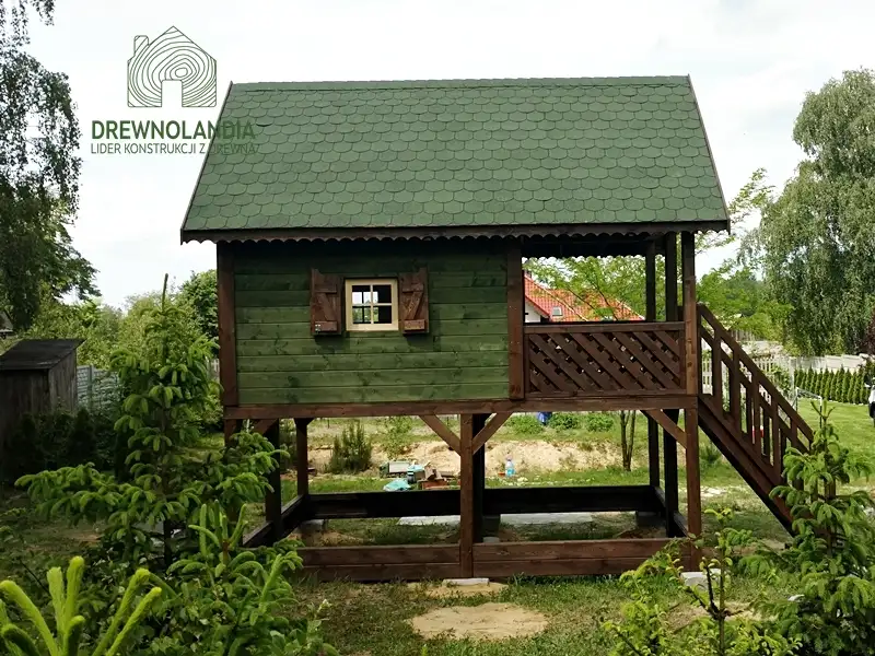 Drewniany domek dla dzieci cena