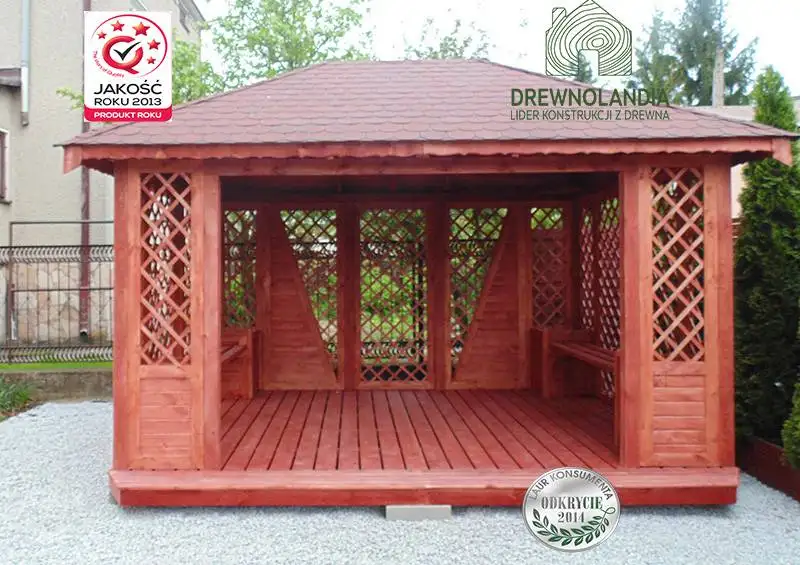 Altanka drewniana kwadratowa