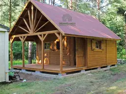 Domek drewniany na dzialke 2017