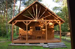 Domek z drewna na dzialke 2017