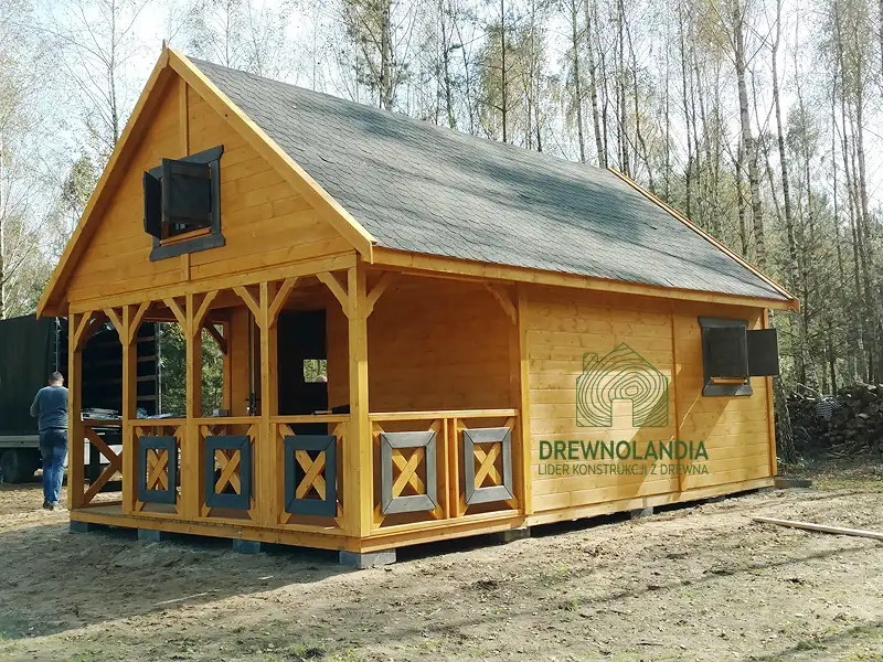 Drewniany domek na działkę Amadeusz IV 7x4,5m 