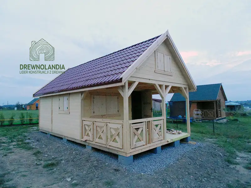 Drewniany domek na działkę Amadeusz IV 7x4,5m 