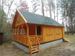 Domek z drewna na Rodzinne Ogrody dzialkowe 2017