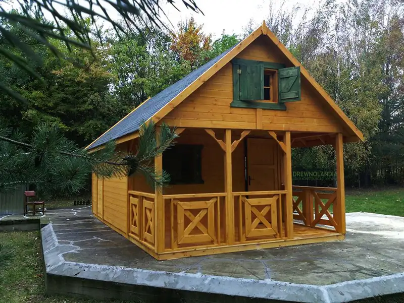 Drewniany domek na działkę Amadeusz IV 7x4,5m 