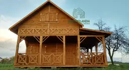 Domek z drewna na dzialke