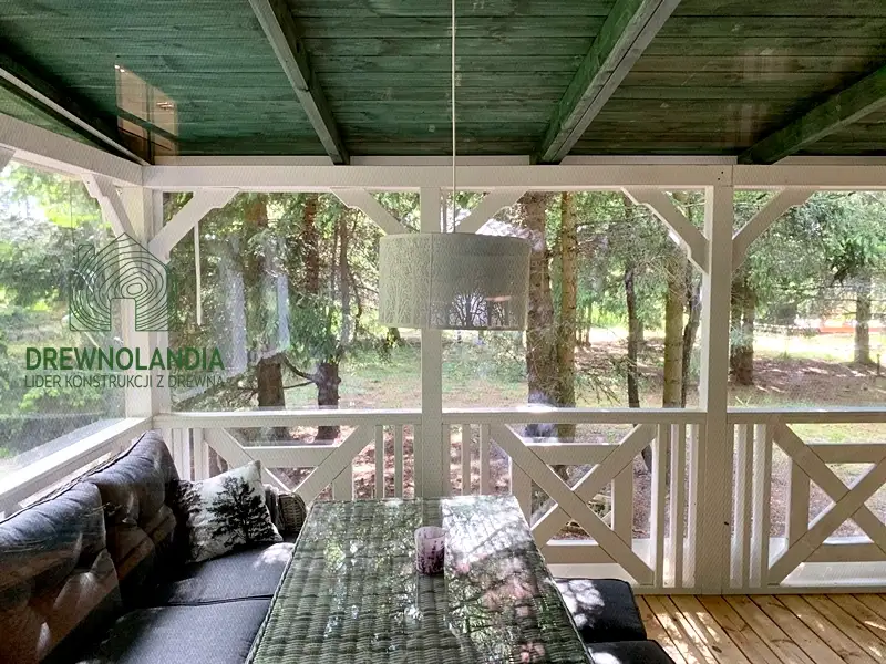 Drewniany domek rekreacyjny całoroczny CRP1 7x5 (35 m²)