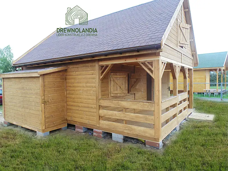 Drewniany domek rekreacyjny całoroczny CRP1 7x5 (35 m²)