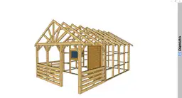 Szkieletowy domek kanadyjski na dzialke ROD