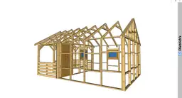 Domek drewniany szkielet do 35m2