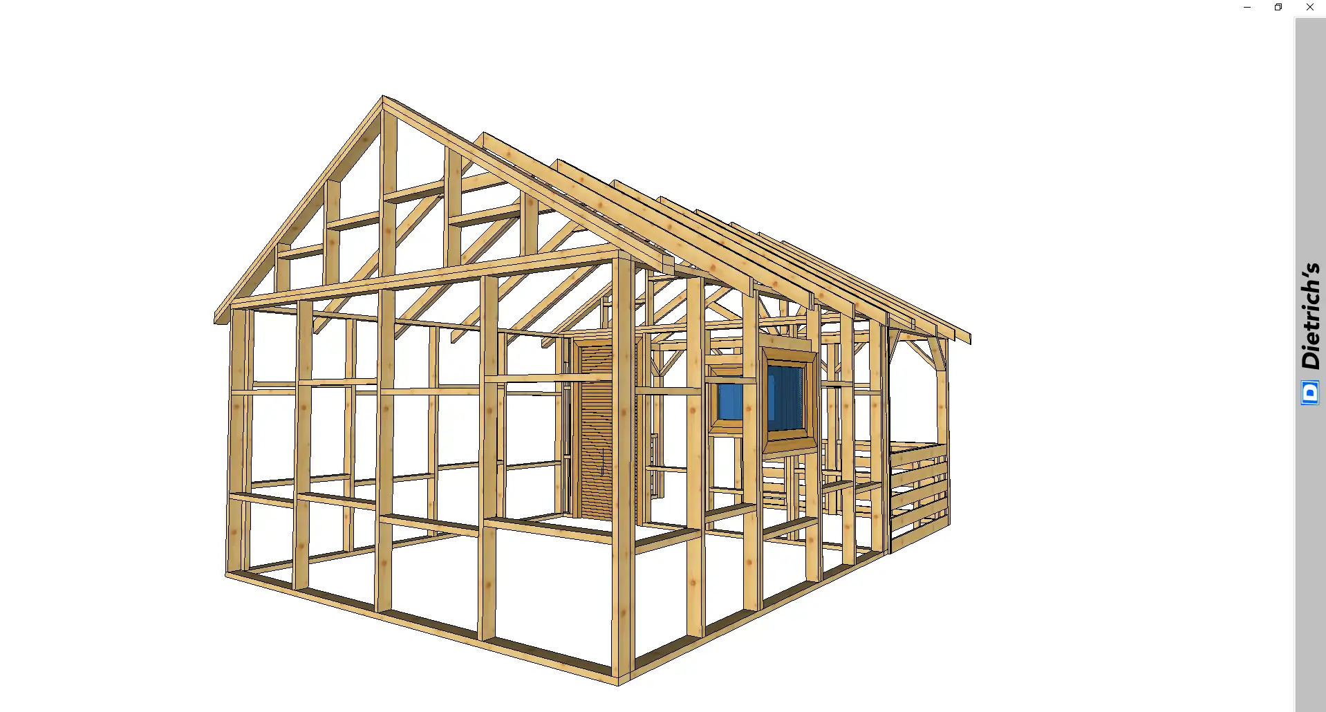 Szkielet domku kanadyjskiego