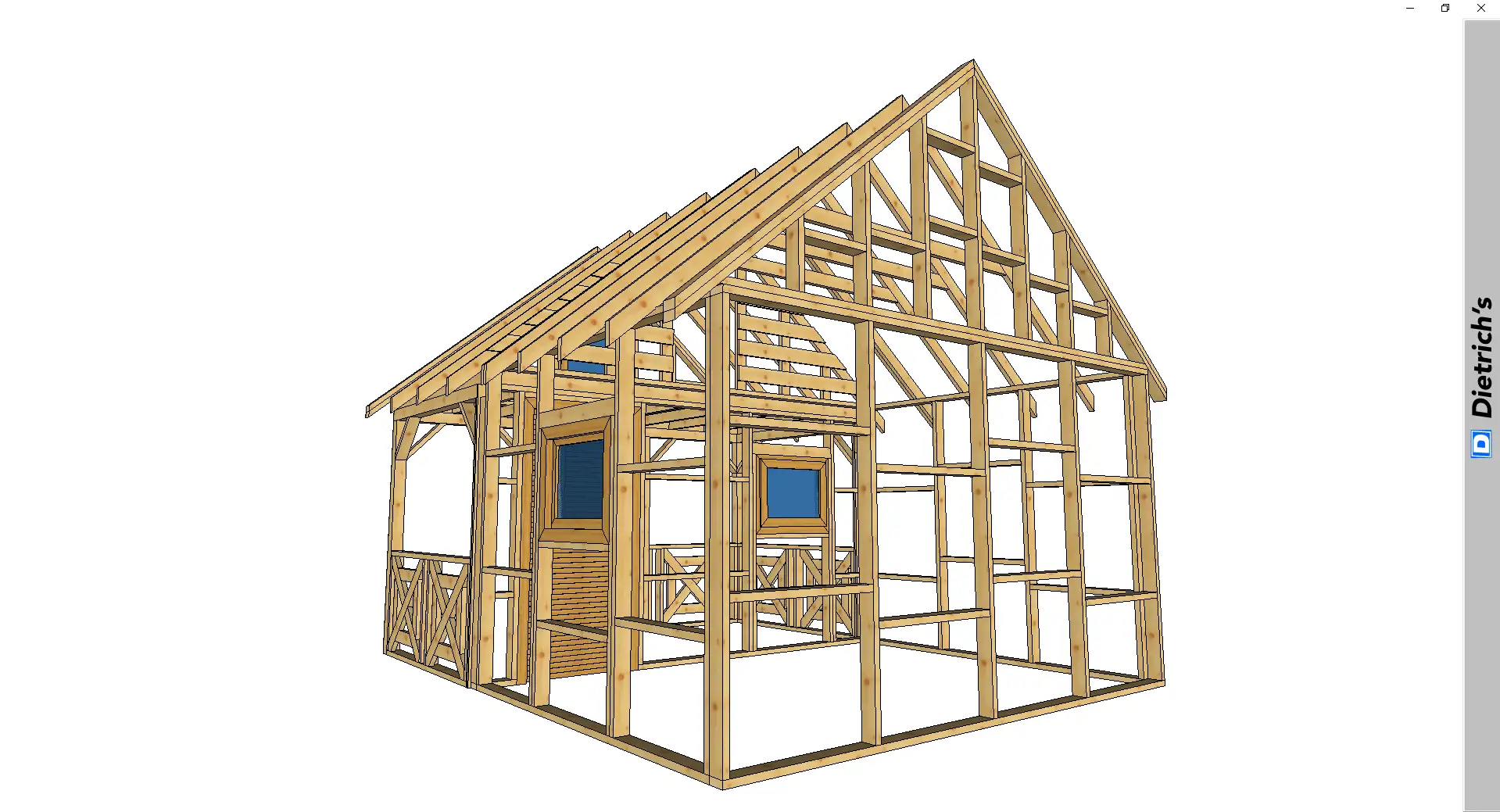 Domek z tarasem drewno