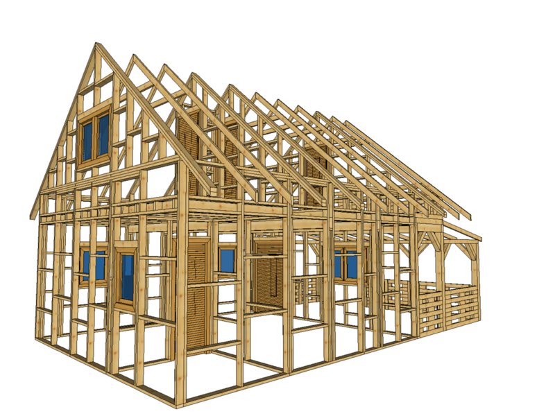 Domek drewniany do 35 m2 na zgloszenie