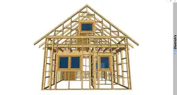 Szkielet domku kanadyjskiego drewnolandia