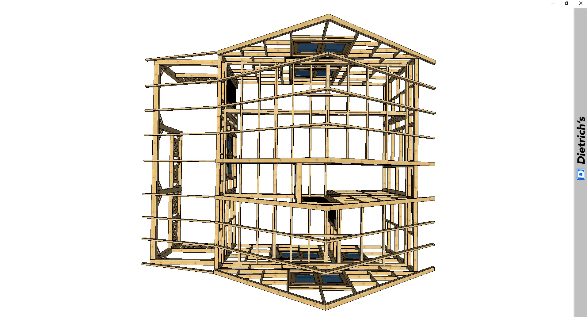 Domek z drewna swierkowego