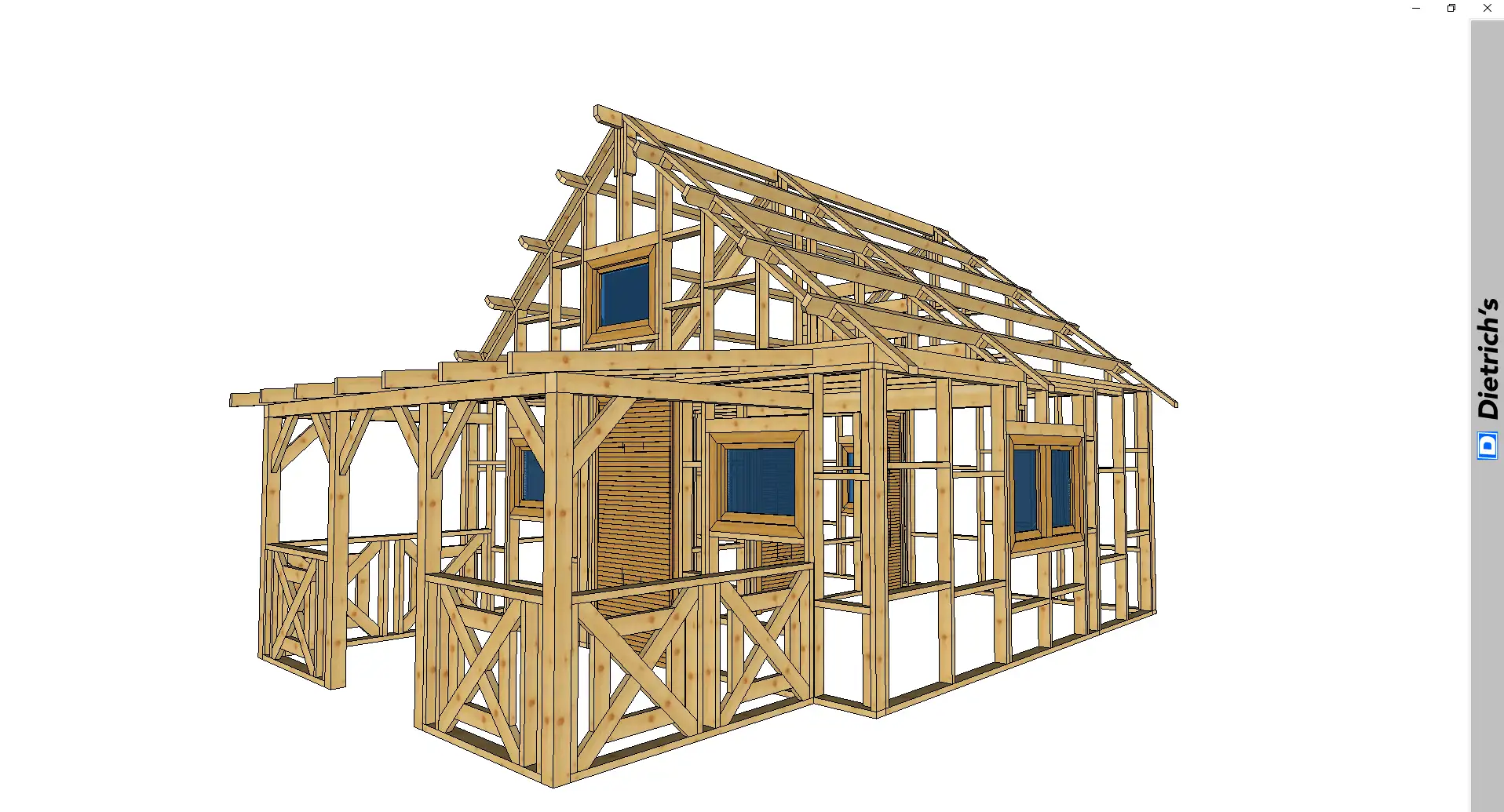 Szkielet domku letniskowego