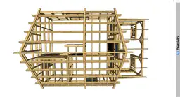 góra szkieletu domku