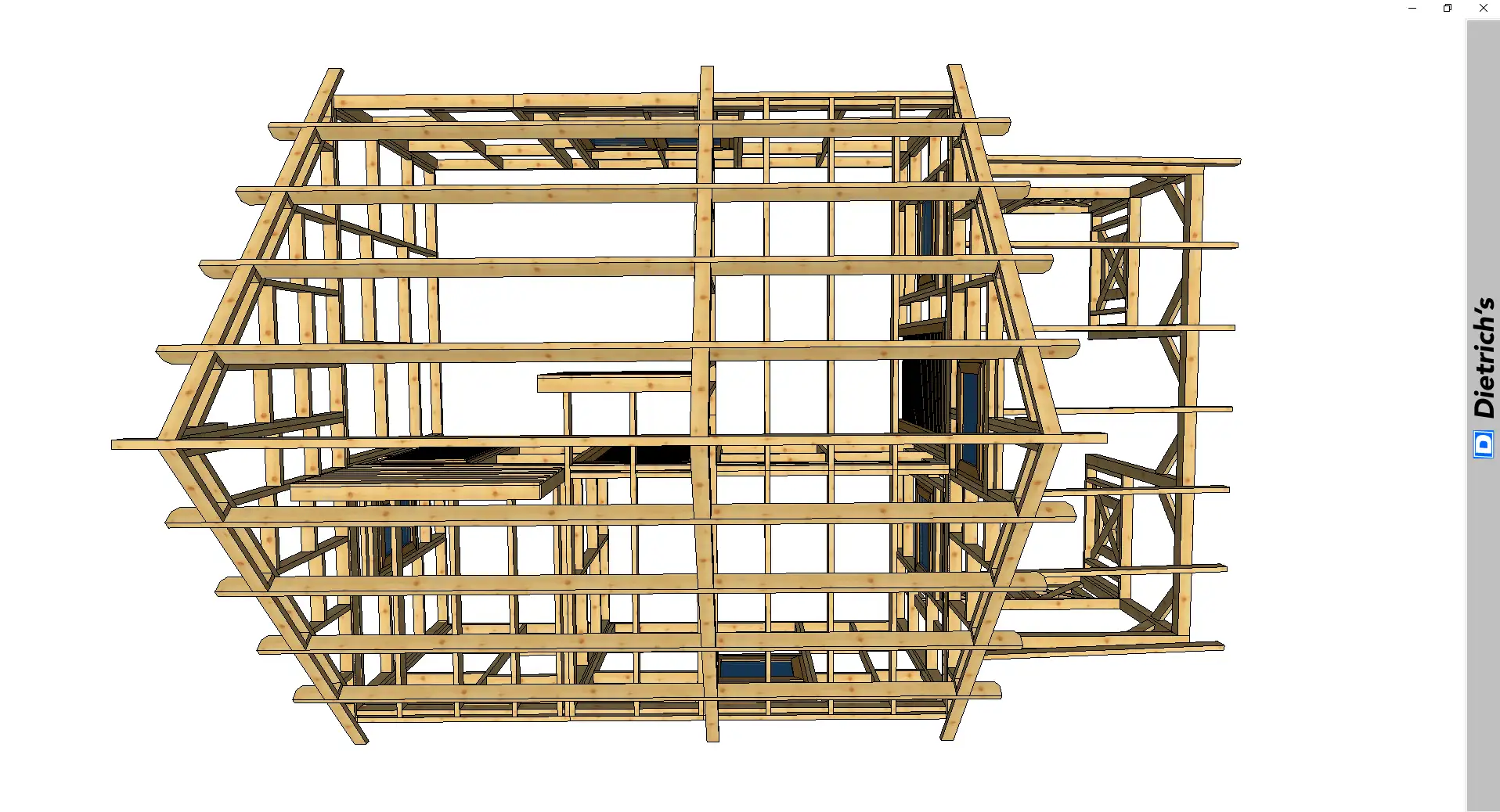 góra szkieletu domku