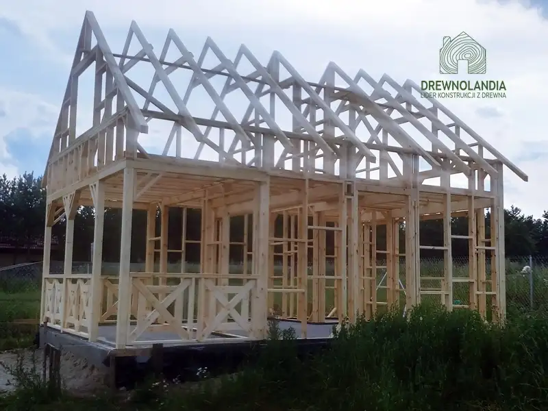 Drewnolandia szkielety domkow drewniane
