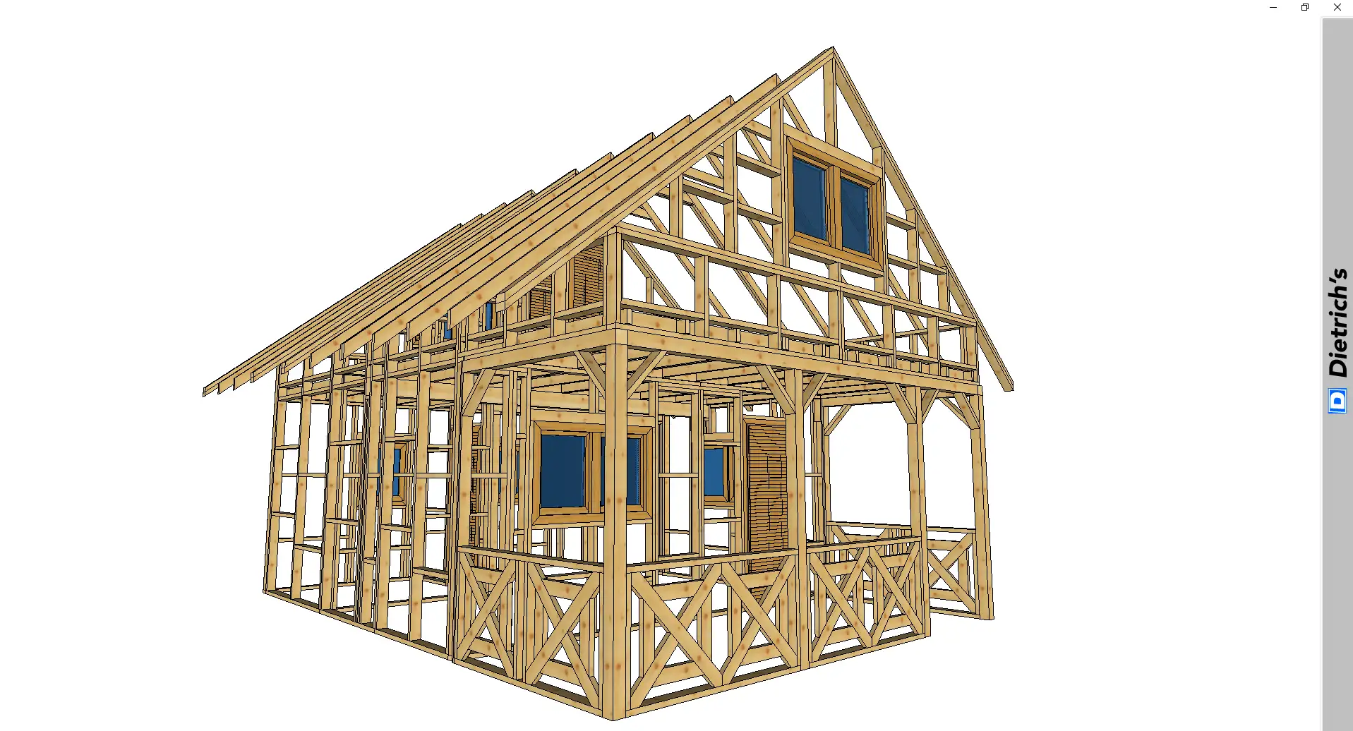 Domek Olaf 7m x 5m - wersja szkieletowa