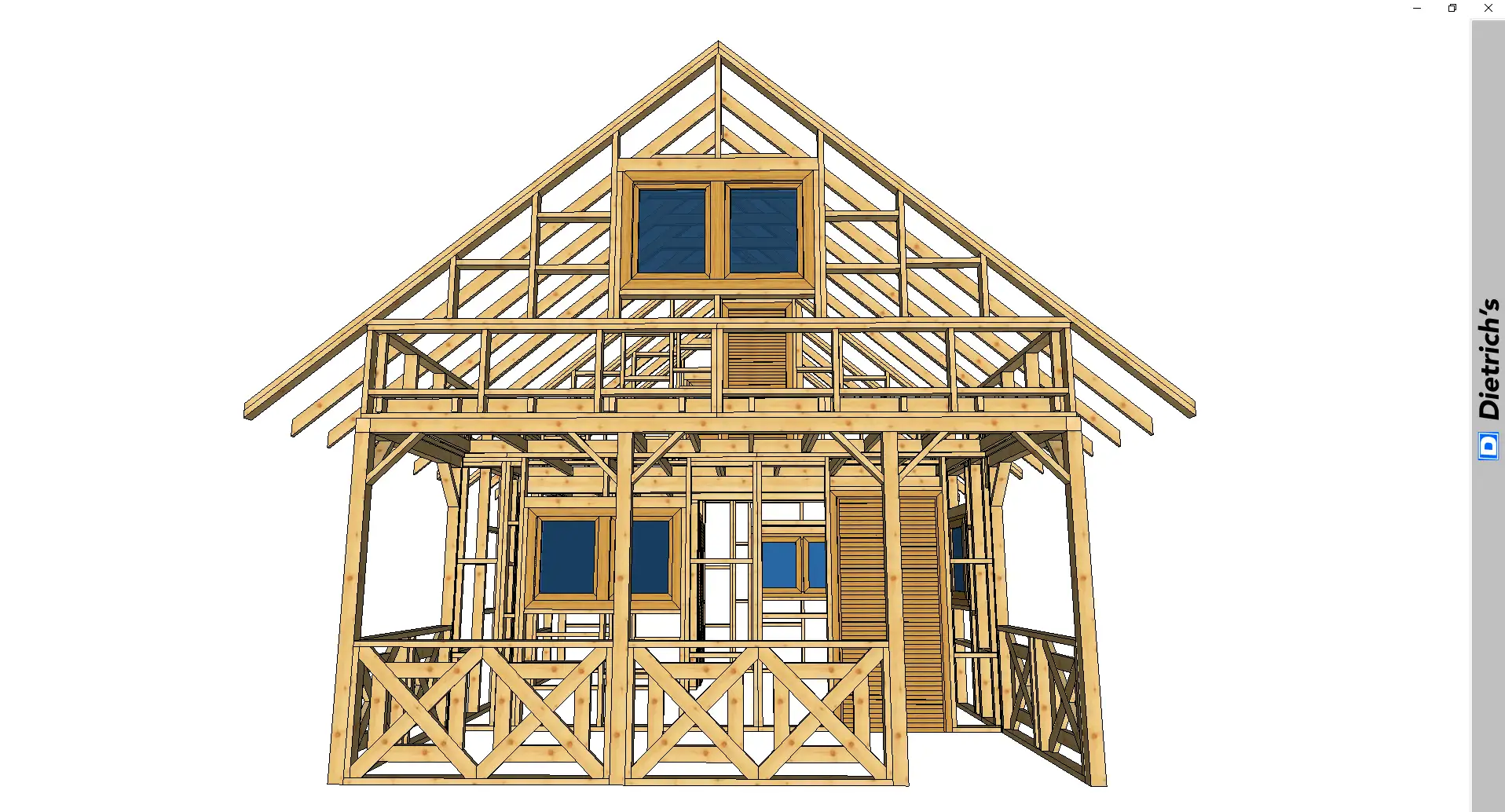 Domek Olaf 7m x 5m - wersja szkieletowa