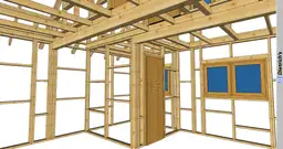 szkielet wnętrza domku letniskowego
